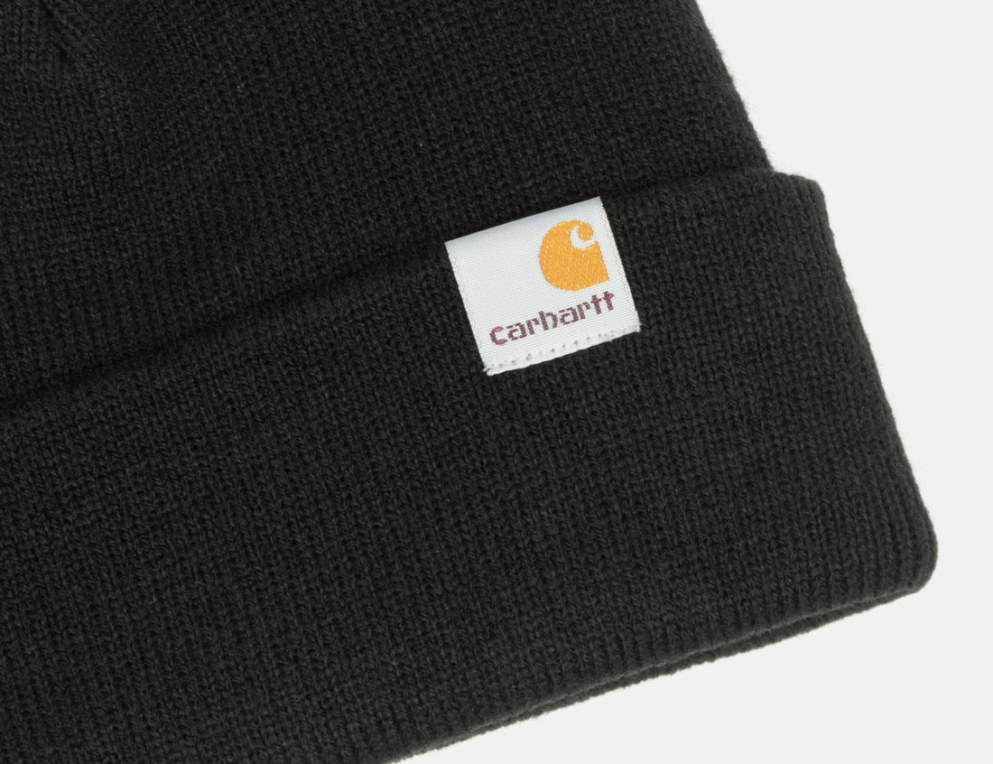 Carhartt WIP Stratus Low Beanie - Black - Blowout Skateshop