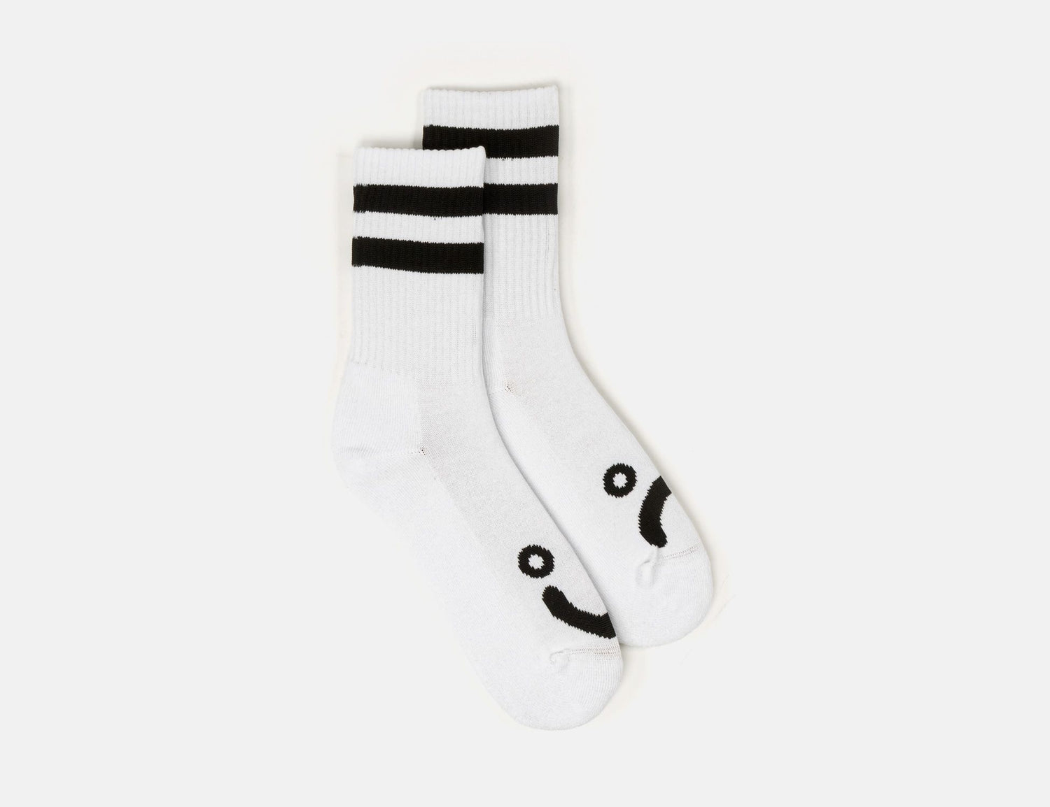 Polar Skate Co. Happy Sad Socks - White