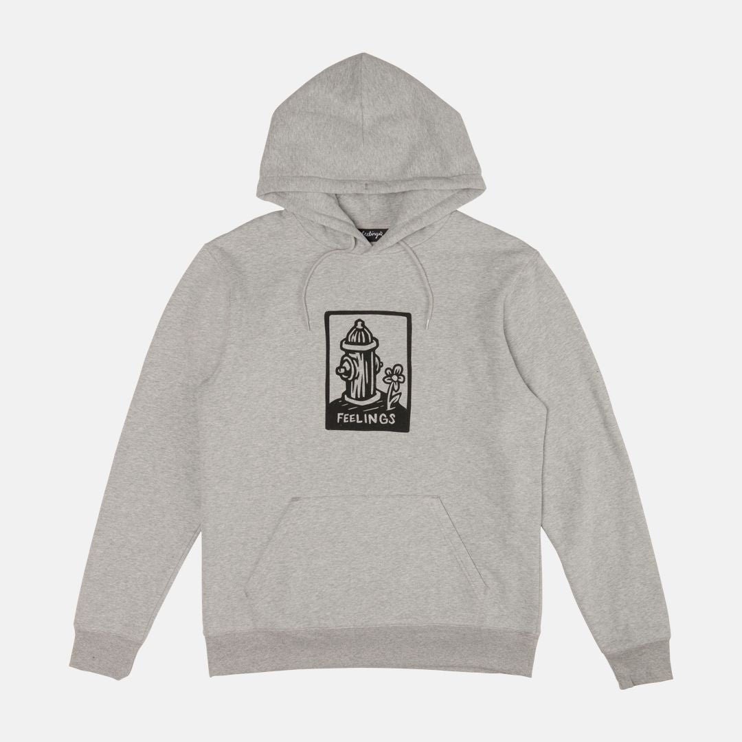 And Feelings Hydrant Hoodie - Grey Heather - Blowout Skateshop