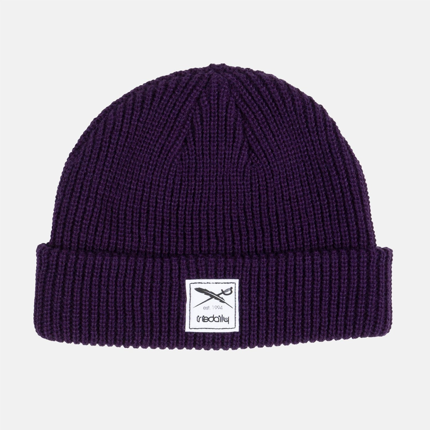 Iriedaily Kreuzkoelln Beanie - Deep Purple - Blowout Skateshop