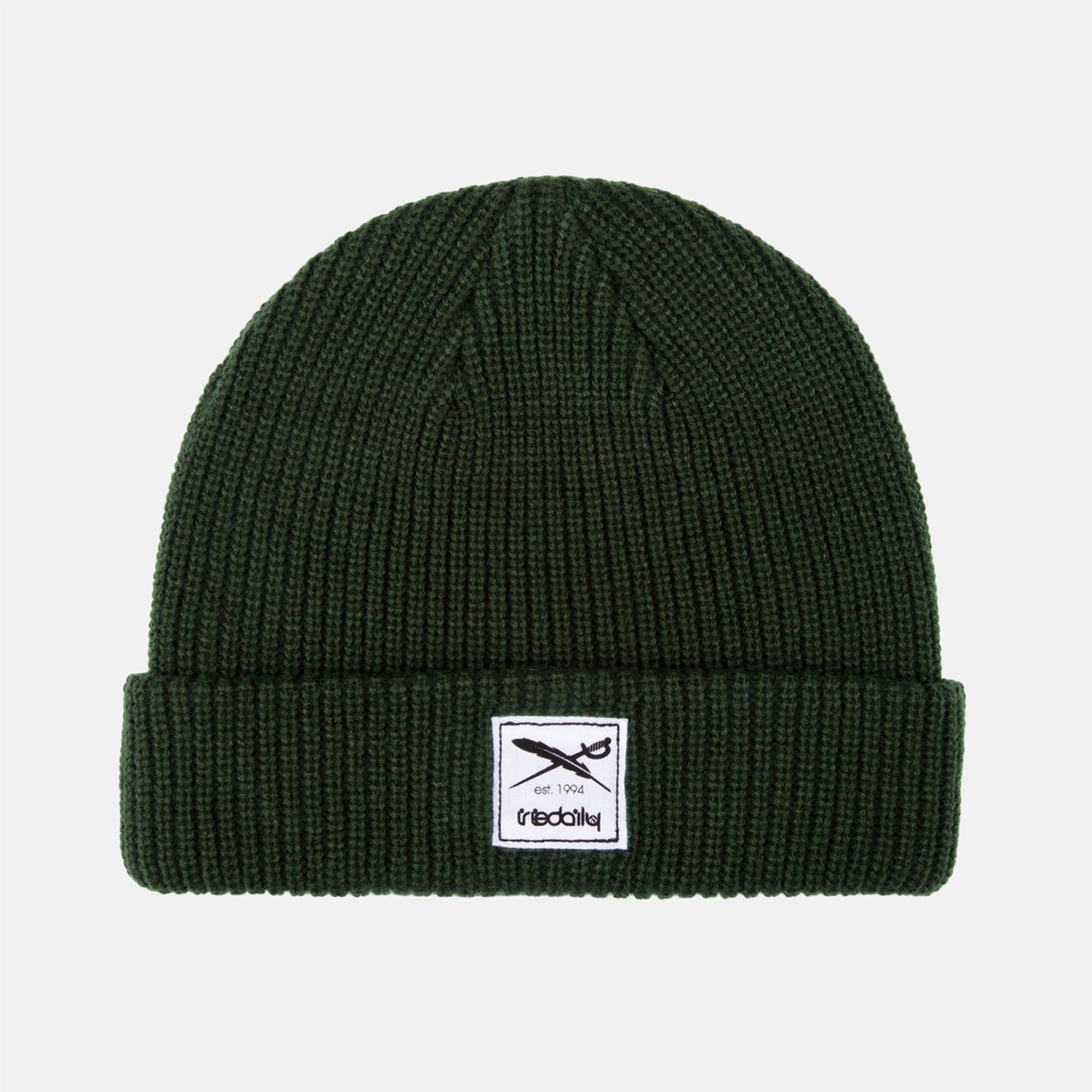 Iriedaily Kreuzkoelln Beanie - Night Olive - Blowout Skateshop