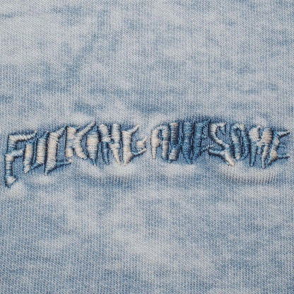 Fucking Awesome Little Stamp Snow Wash Crewneck - Dusty Blue - Blowout Skateshop