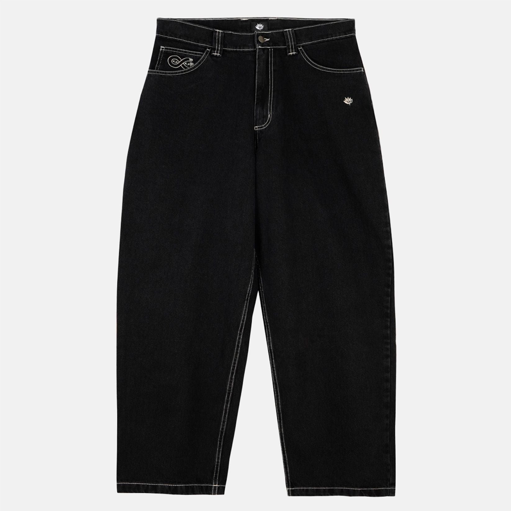 Magenta OG Stitch Denim Pants - Black - Blowout Skateshop