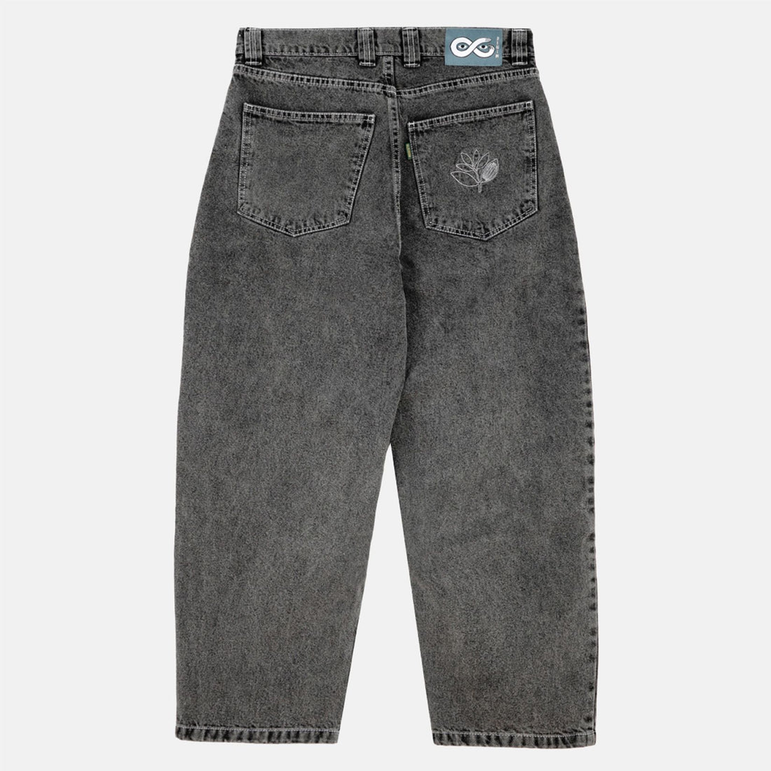 Magenta OG Stitch Denim Pants - Distressed Black - Blowout Skateshop