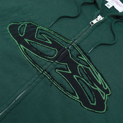 Yardsale Sports Spray Zip-Hoodie - Green - Blowout Skateshop