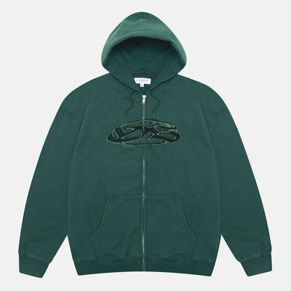 Yardsale Sports Spray Zip-Hoodie - Green - Blowout Skateshop