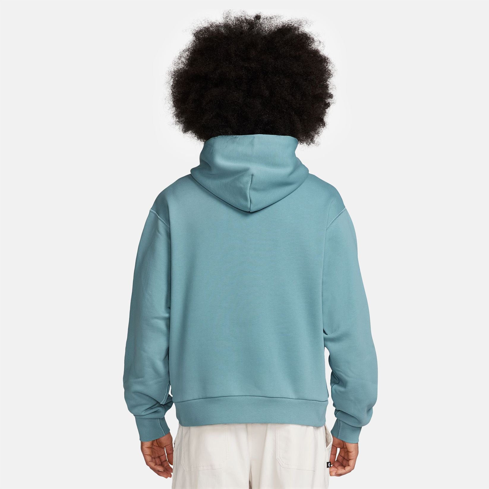 Nike SB Fleece Essential Logo Hoodie - Denim Turquoise / White - Blowout Skateshop