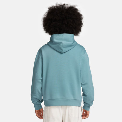 Nike SB Fleece Essential Logo Hoodie - Denim Turquoise / White - Blowout Skateshop