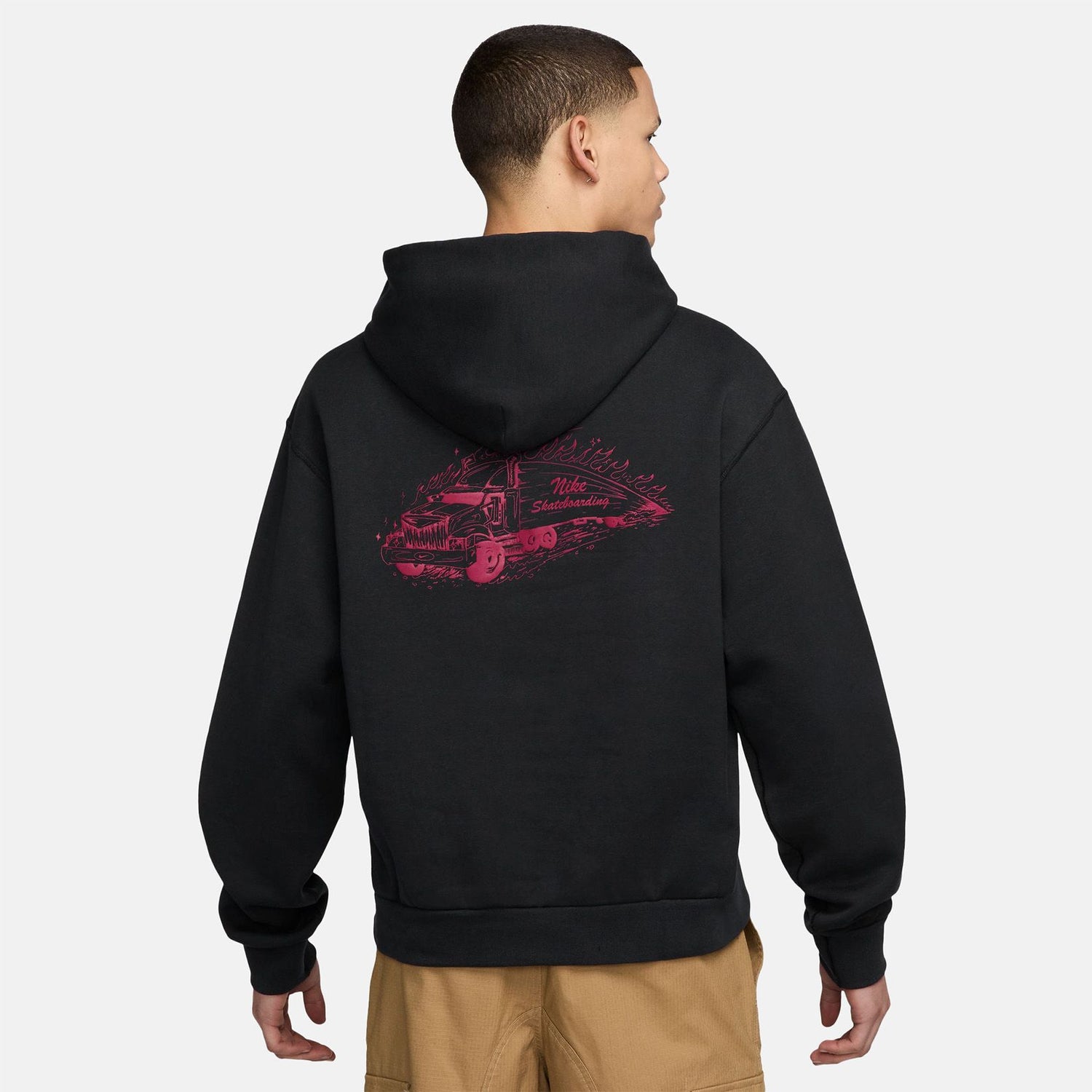 Nike SB Fleece Truckin Hoodie - Black - Blowout Skateshop