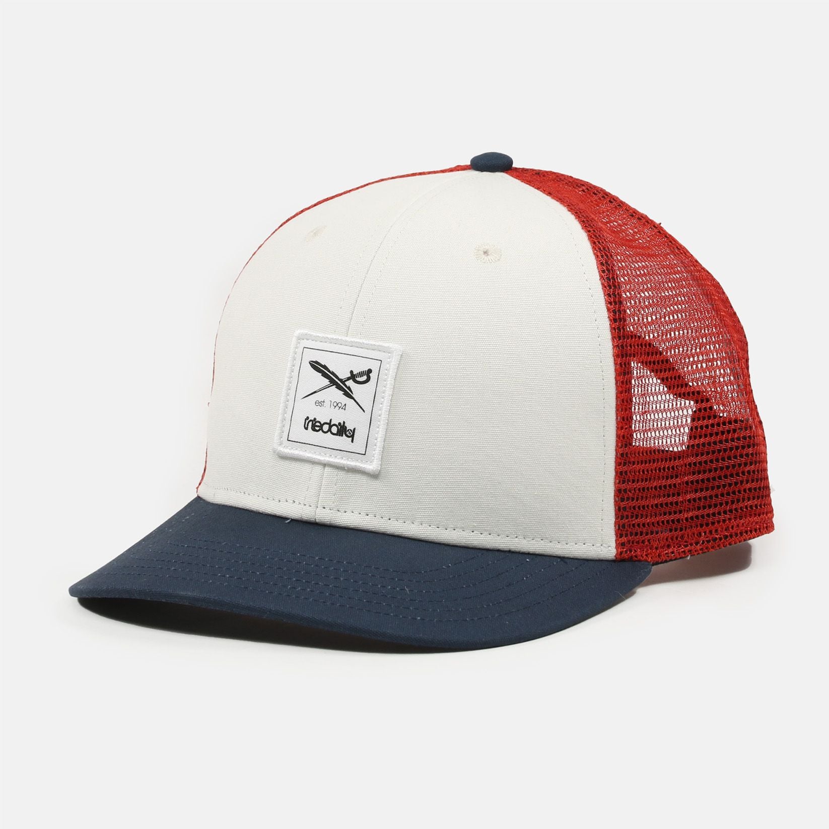 Iriedaily Daily Flag Mesh Cap - Navy / Red - Blowout Skateshop