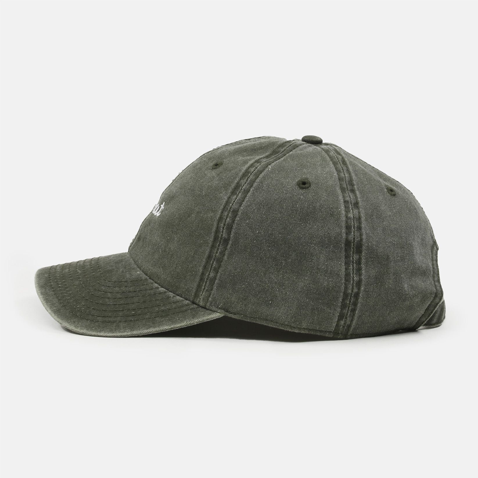 Blowout Script Cap - Washed Olive - Blowout Skateshop