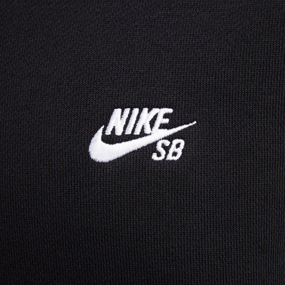 Nike SB Fleece Essential Logo Zip Hoodie - Black - Blowout Skateshop