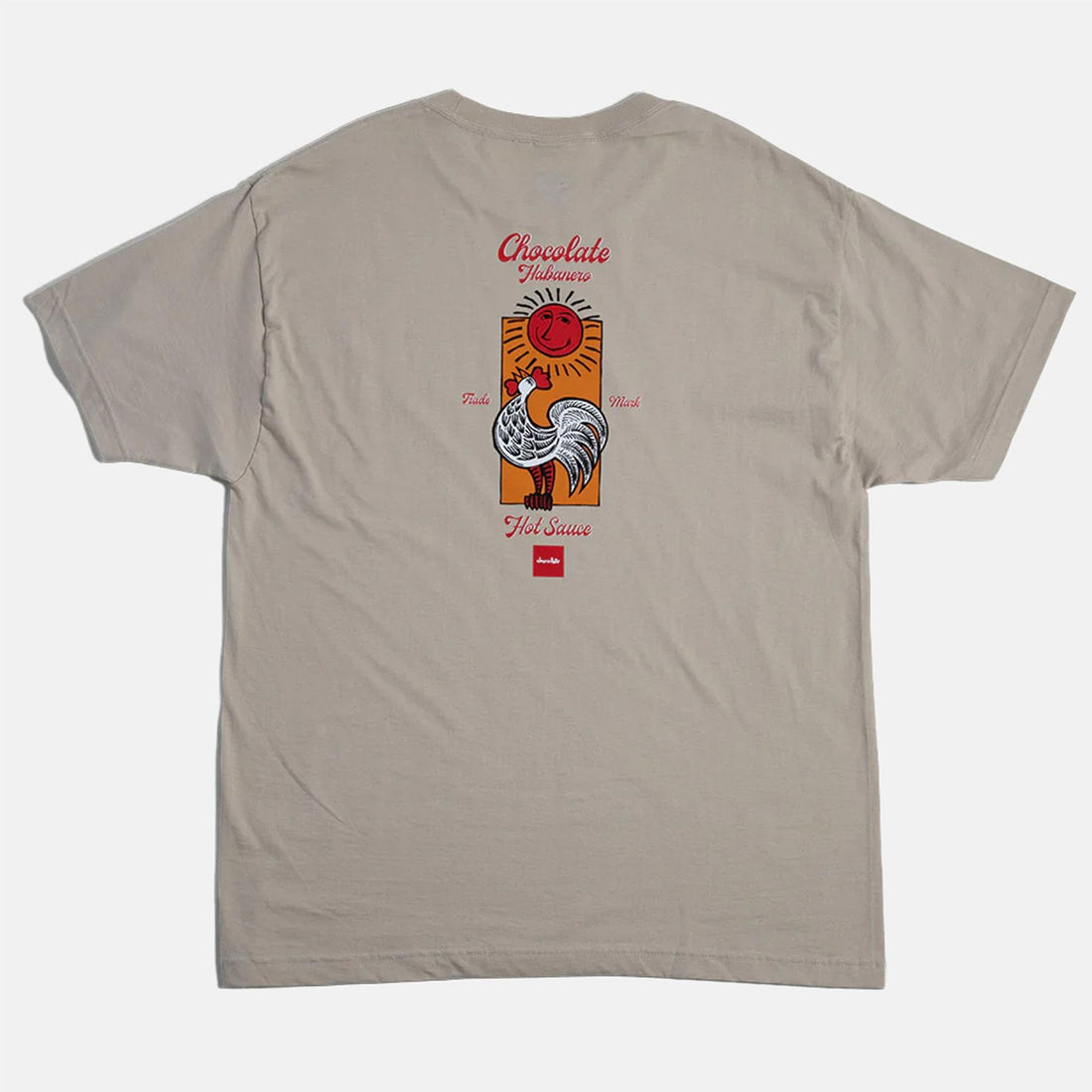 Chocolate Habanero Hot Sauce T-Shirt - Sand - Blowout Skateshop