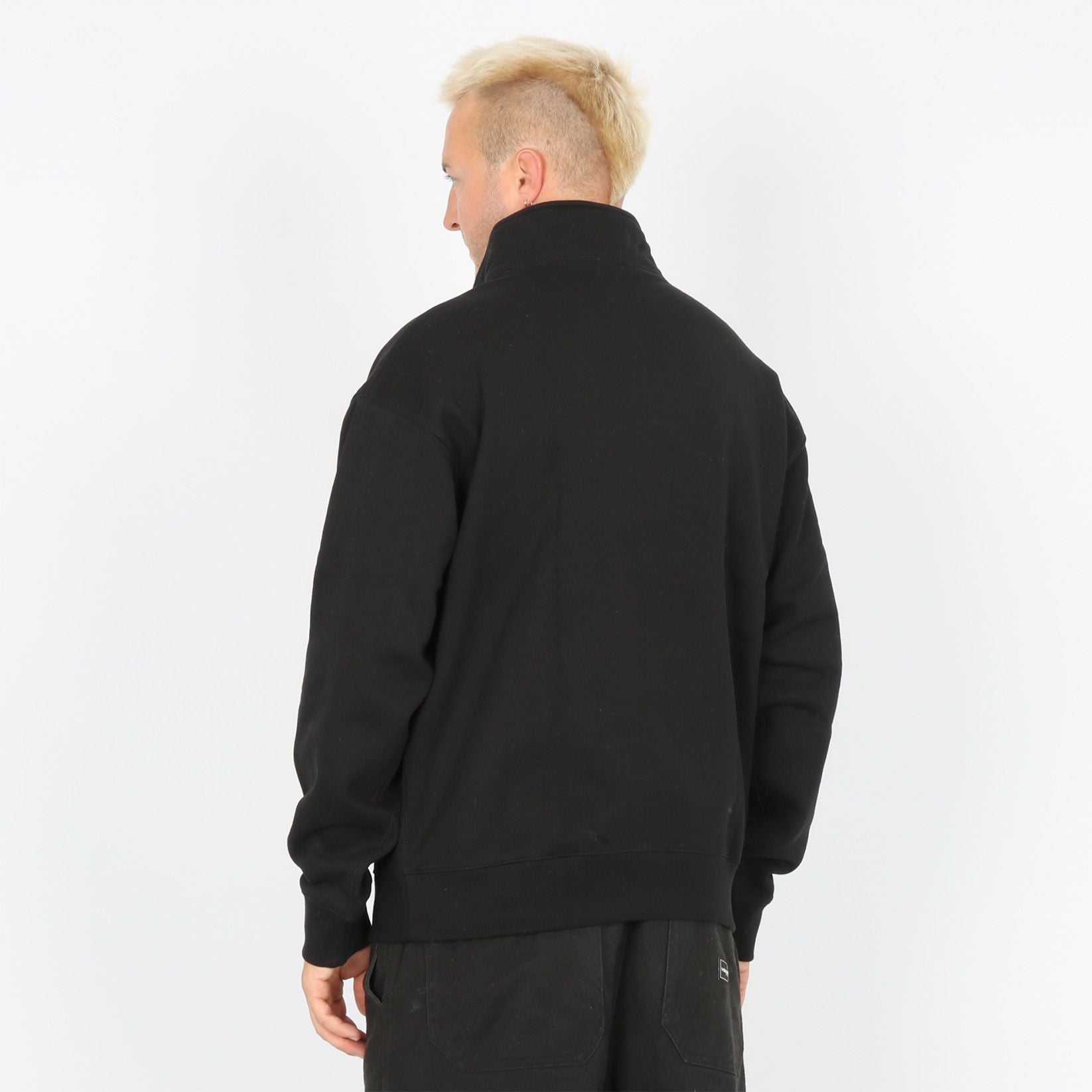 Nike SB Solo Swoosh 1/4-Zip Pullover - Black - Blowout Skateshop