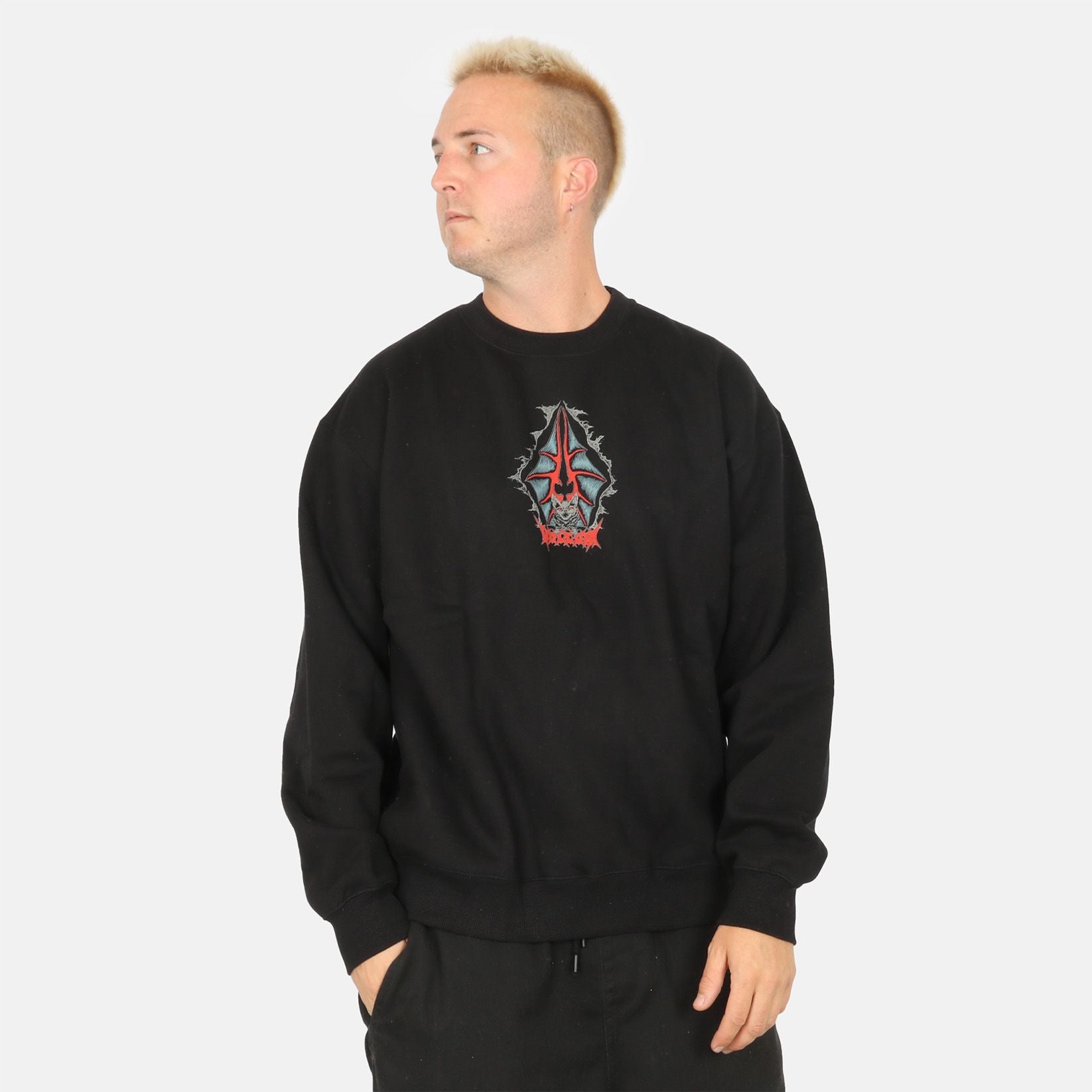 Volcom Watanite Pullover - Black - Blowout Skateshop