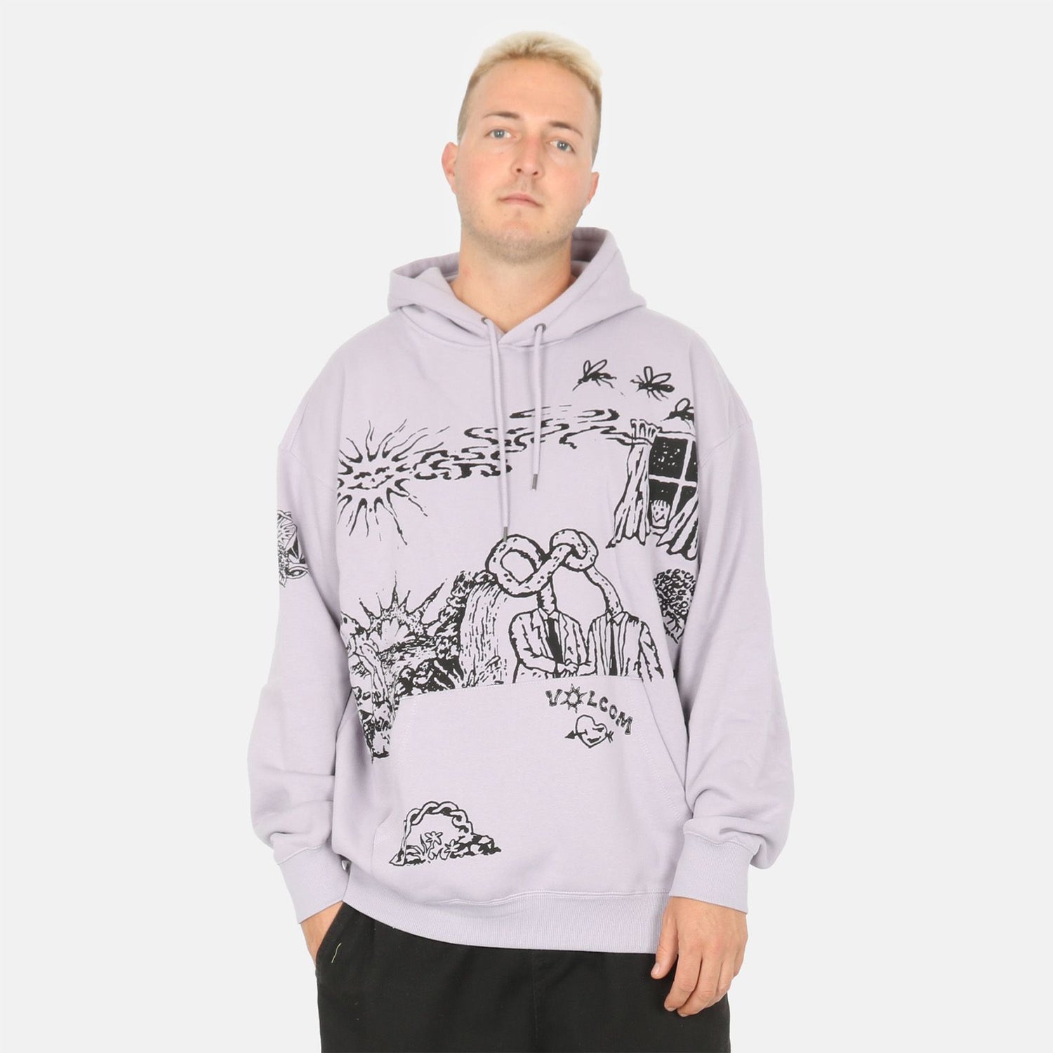 Volcom Keutchi 2 Hoodie - Light Purple - Blowout Skateshop