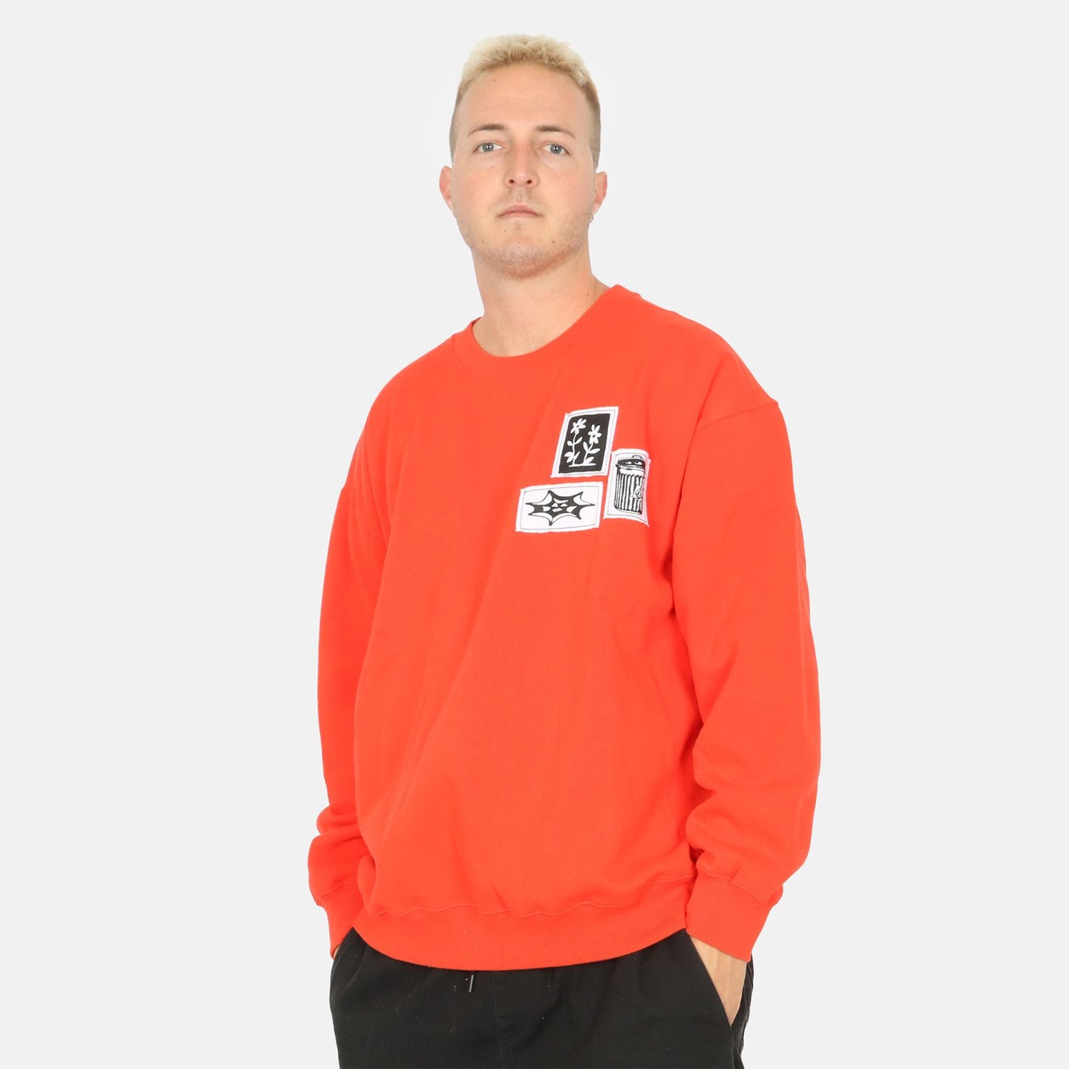 Volcom Keutchi Pullover - Bright Red - Blowout Skateshop