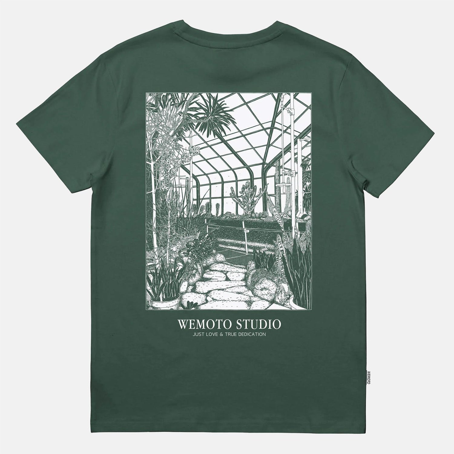 Wemoto Glasshouse T-Shirt - Bottle Green - Blowout Skateshop