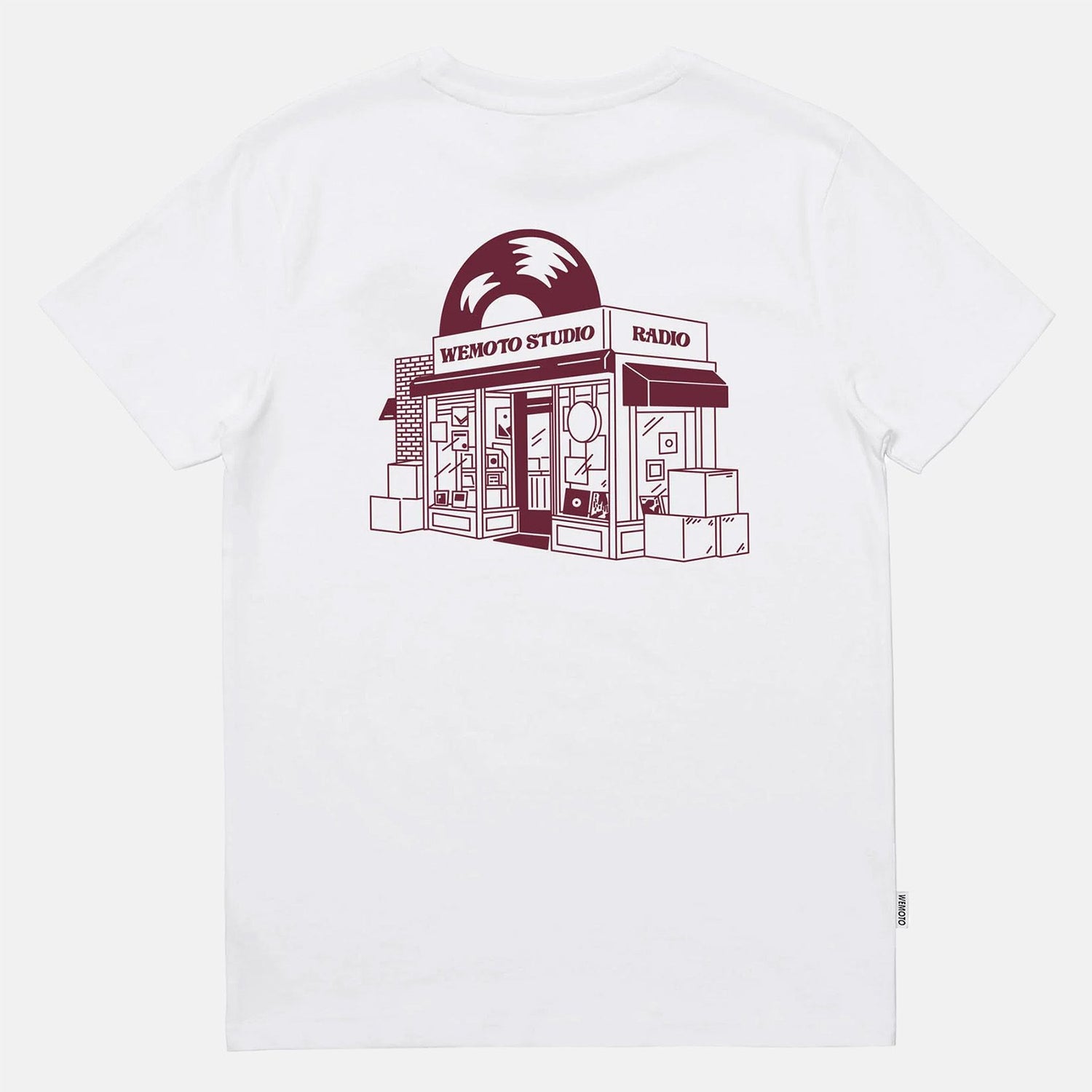 Wemoto Record T-Shirt - White - Blowout Skateshop