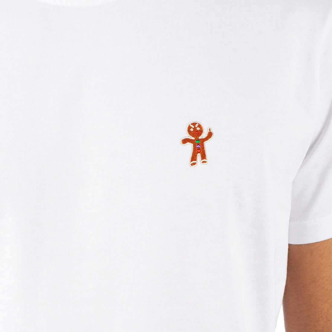 Iriedaily Cookieman Emblem T-Shirt - White - Blowout Skateshop