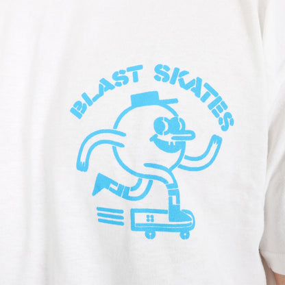 Blast Skates Mascot Curb Club T-Shirt - White