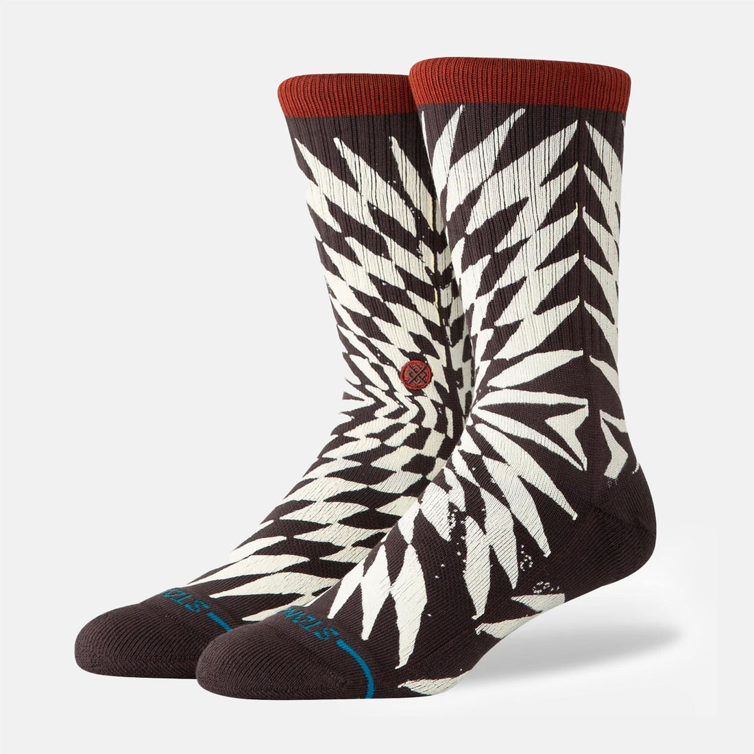 Stance Frackle Crew Socke - Darkbrown - Blowout Skateshop