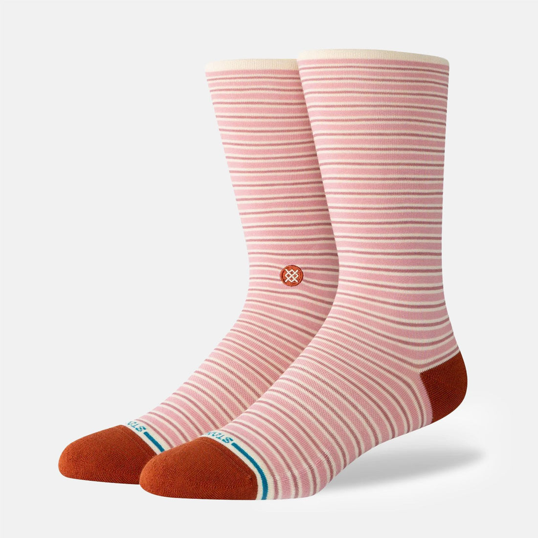 Stance Fortune Crew Socke - Dusty Rose - Blowout Skateshop