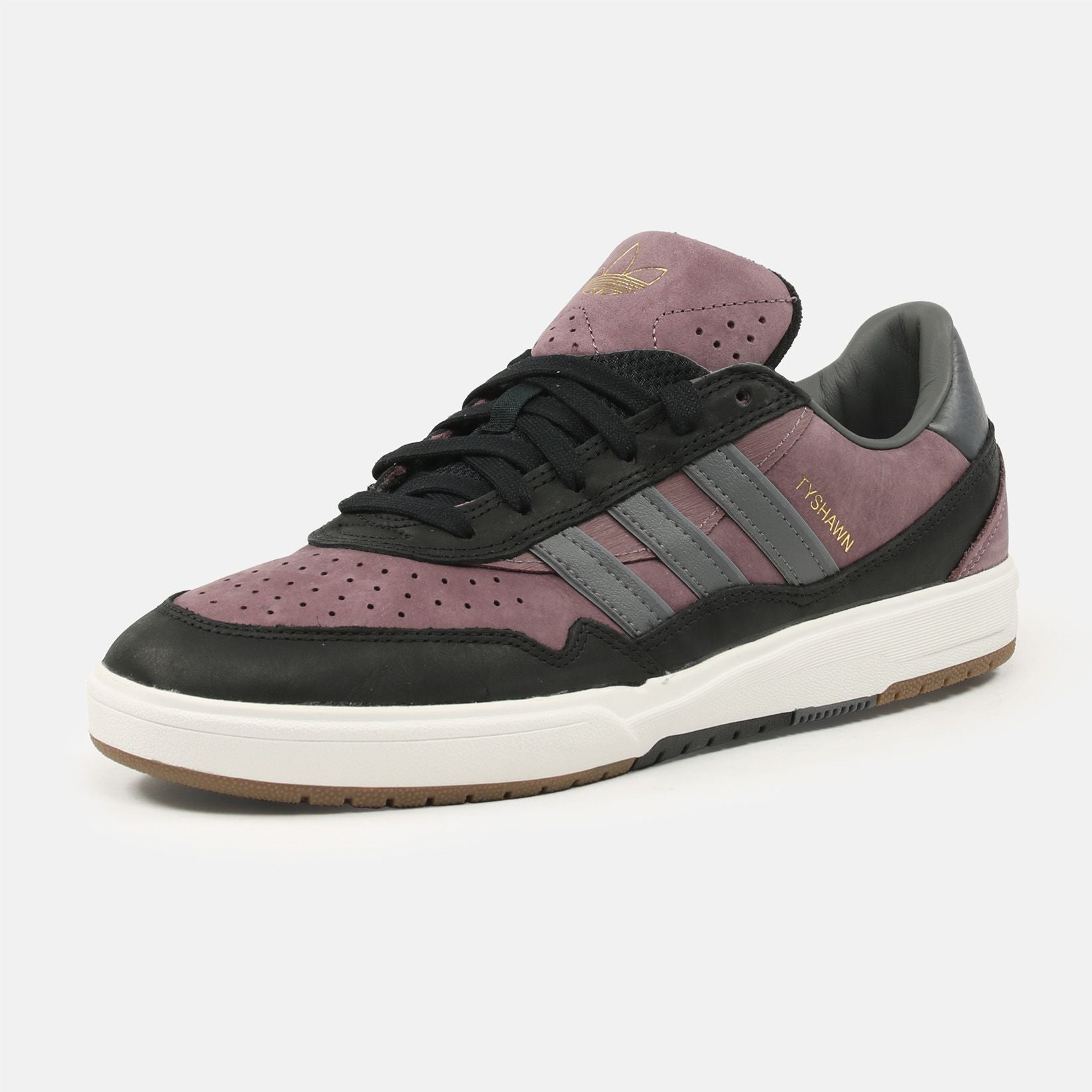 Adidas Tyshawn 2 Sneaker - Shadow Fig / Grey Five / Core Black - Blowout Skateshop