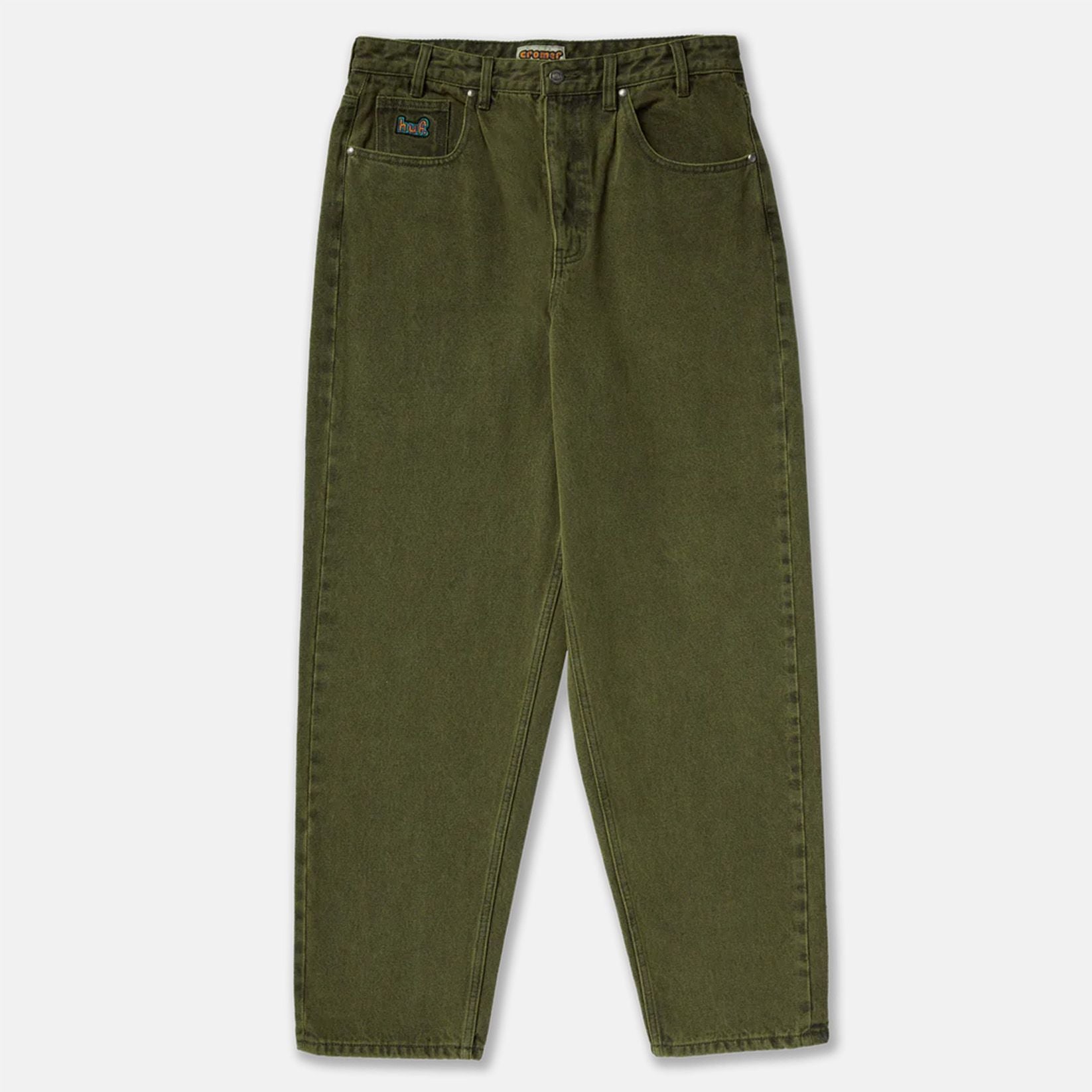 HUF Cromer Washed Baggy Pant - Dried Herb - Blowout Skateshop