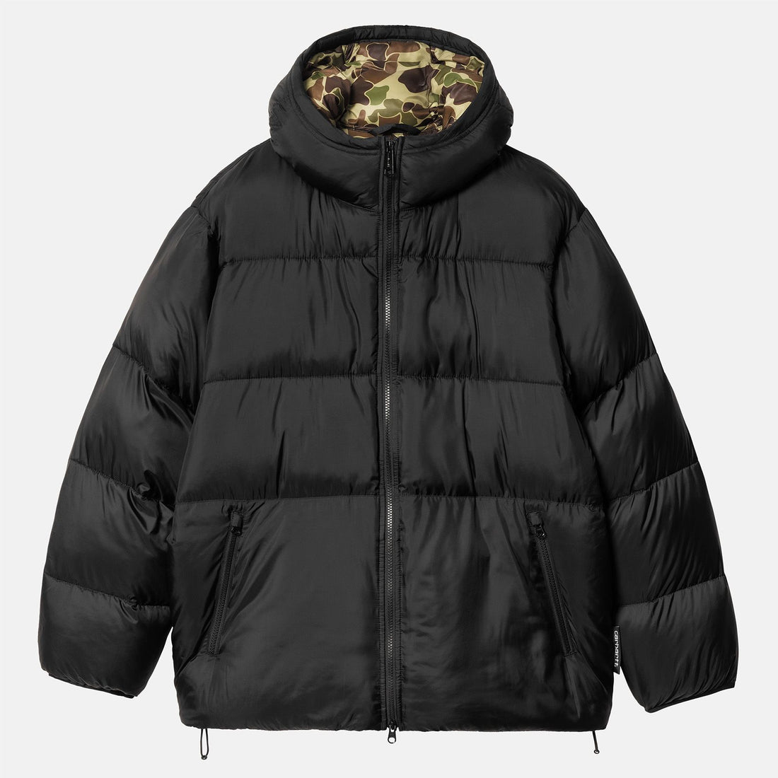 Carhartt WIP Toronto Jacke - Black / Camo Duck, Green - Blowout Skateshop