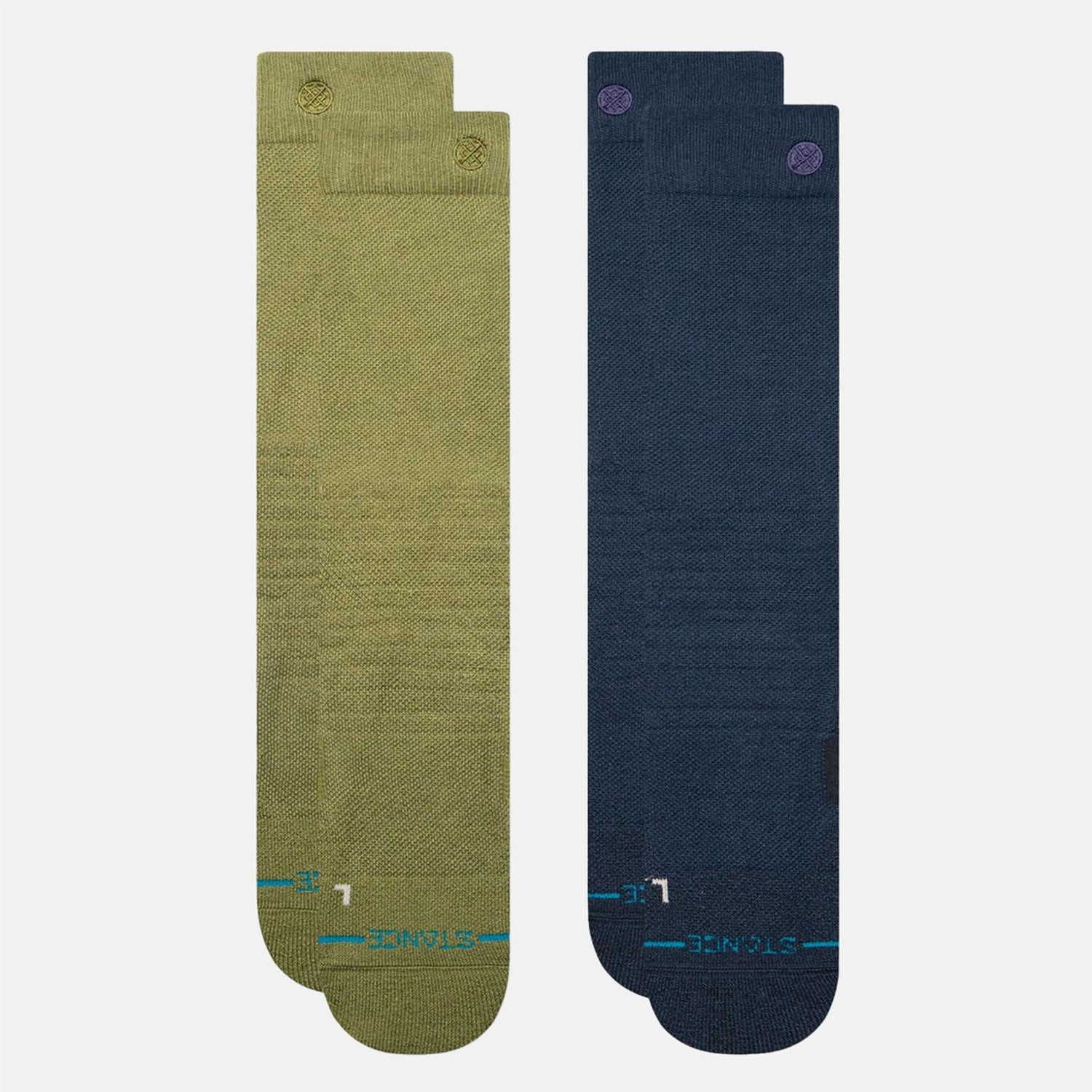 Stance Iconic Mid Poly 2pair Socke - Chive