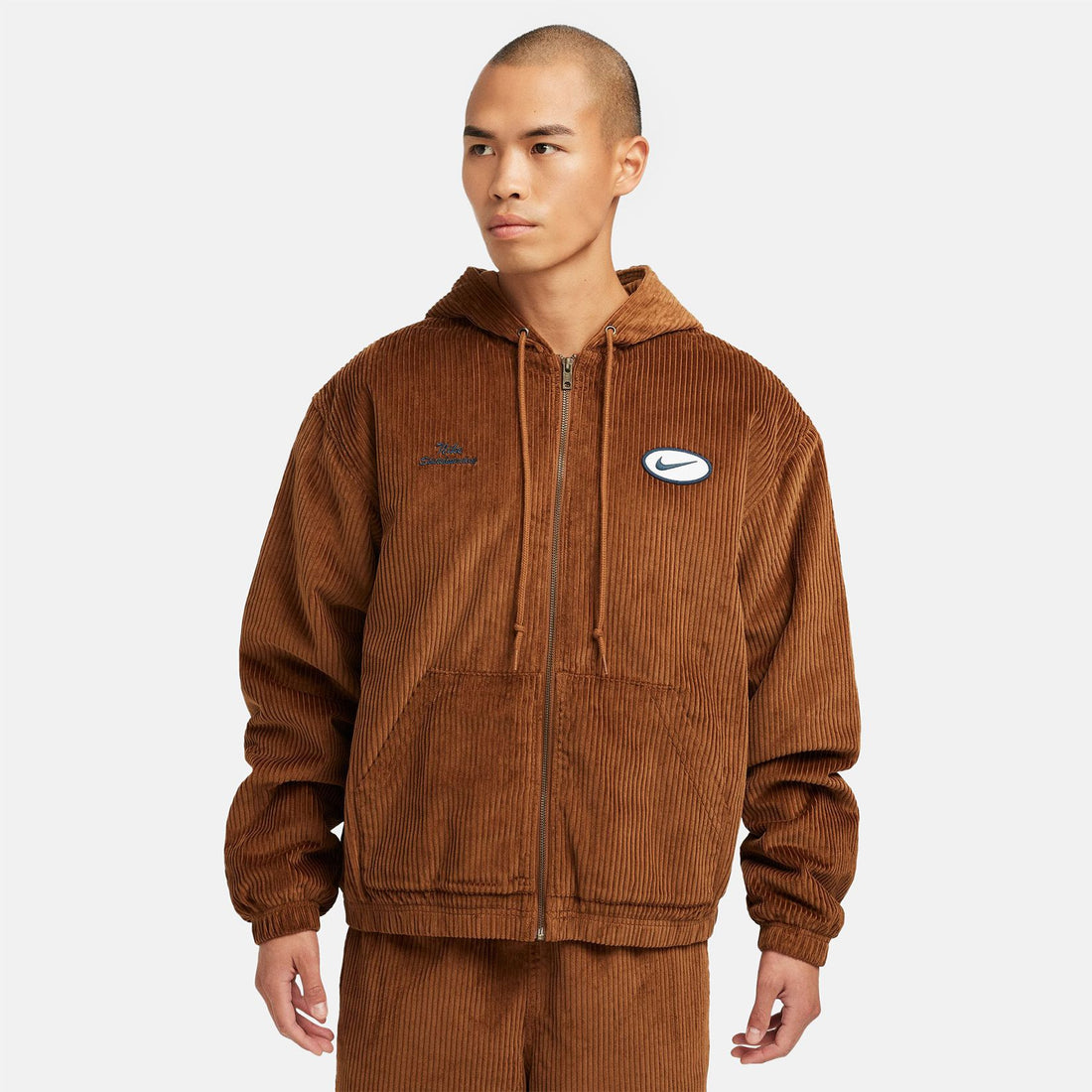 Nike SB Hooded Cord Jacke - Light British Tan / Armory Navy