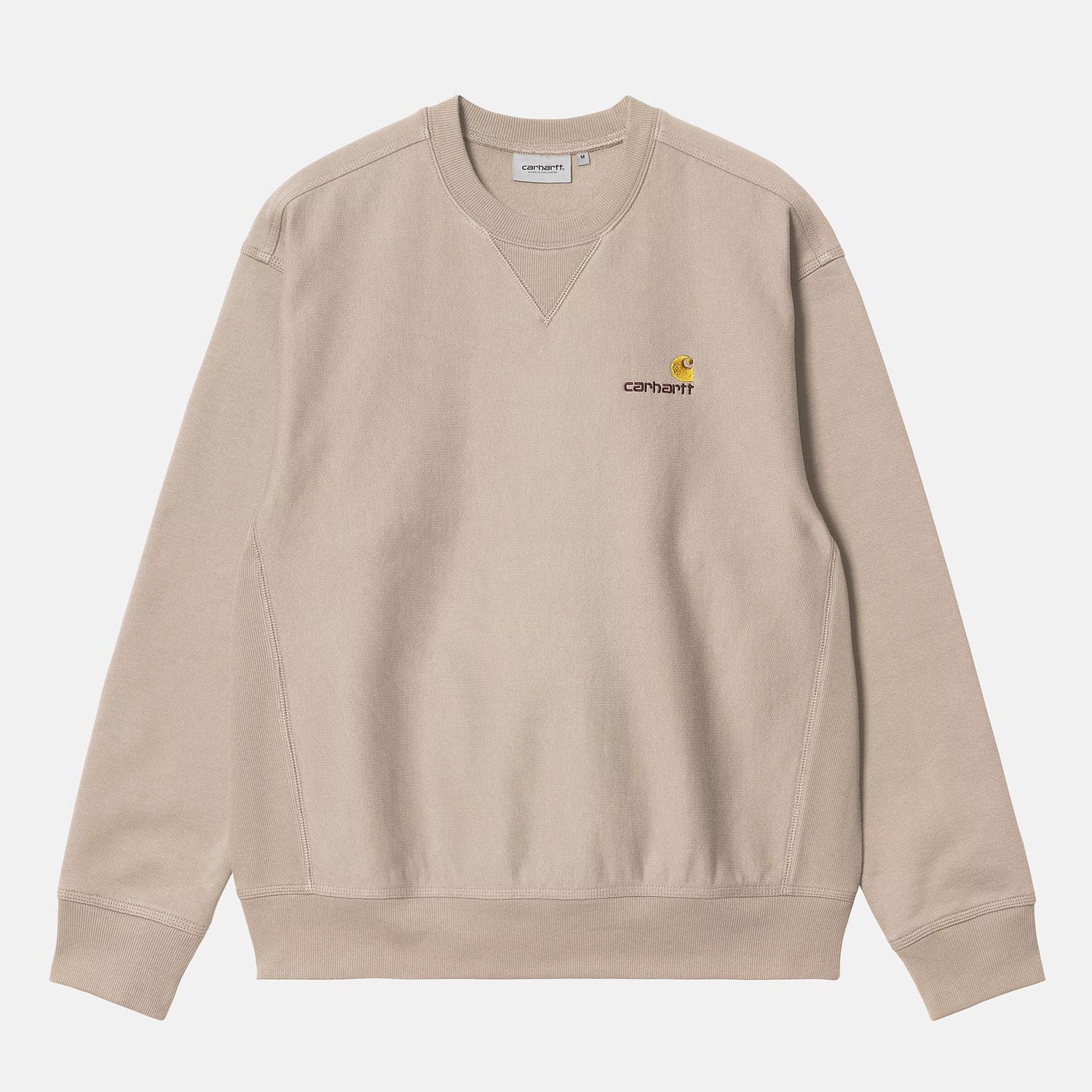 Carhartt WIP American Script Crew Neck - Fleur De Sel