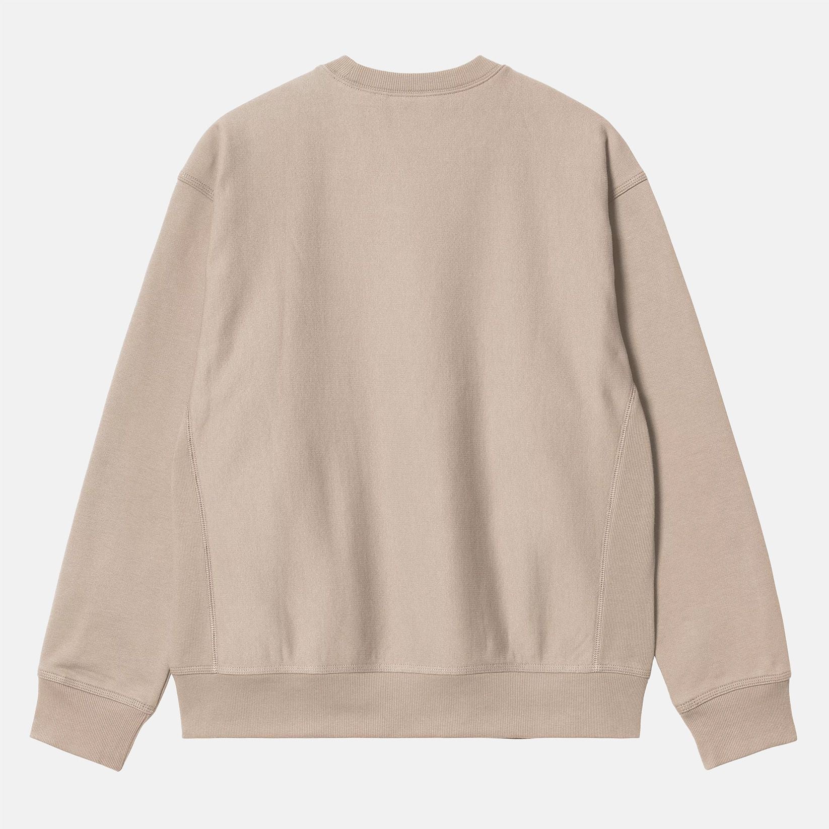 Carhartt WIP American Script Crew Neck - Fleur De Sel