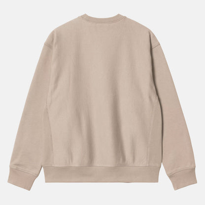 Carhartt WIP American Script Crew Neck - Fleur De Sel