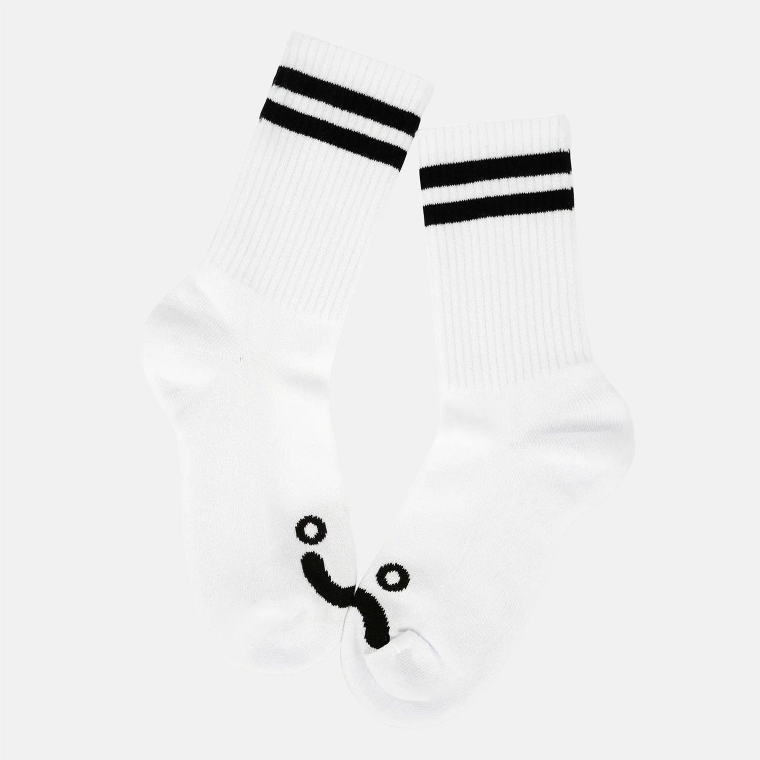 Polar Skate Co. Happy Sad Socks - White