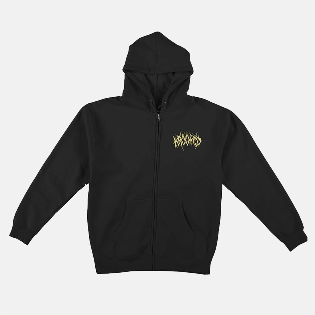 Krooked Necroshmoo Zip Hoodie - Black