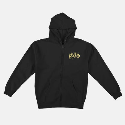 Krooked Necroshmoo Zip Hoodie - Black