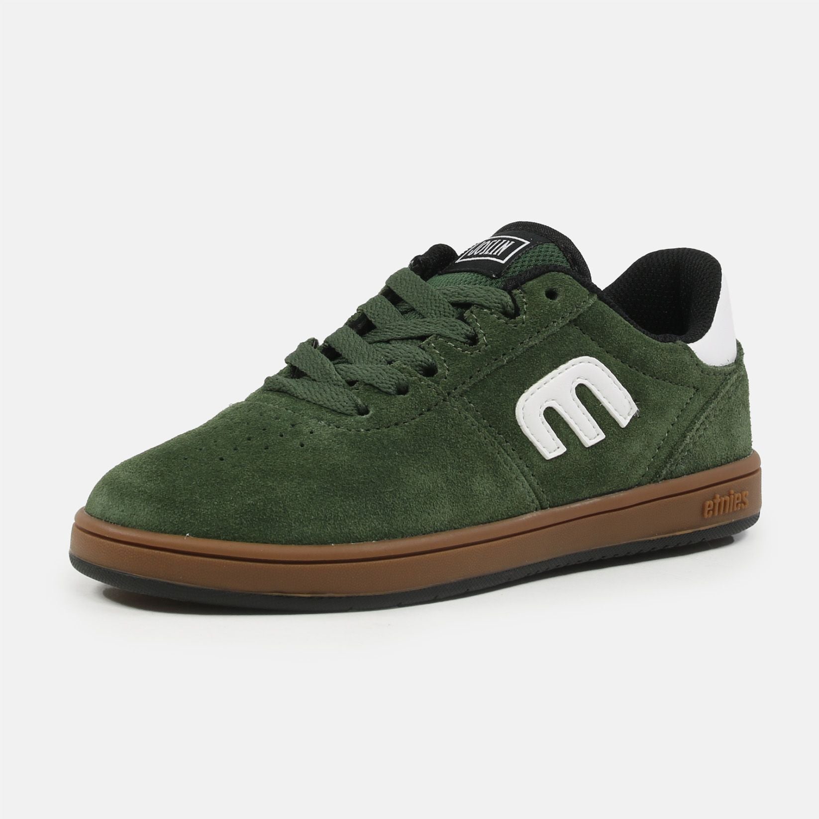 Etnies Joslin Kids Sneaker - Green / Whute / Gum - Blowout Skateshop