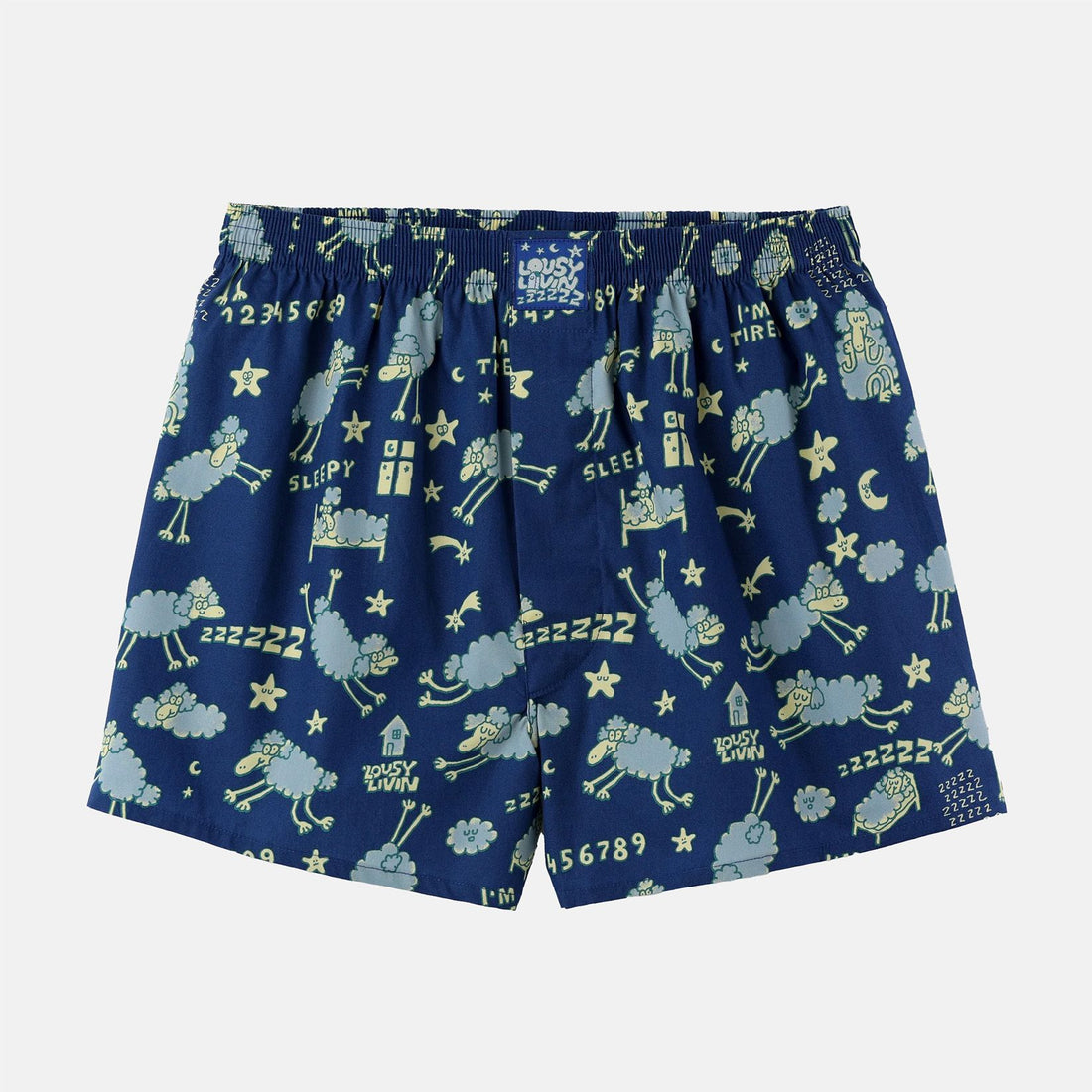 Lousy Livin Sheep Boxershort -True Blue