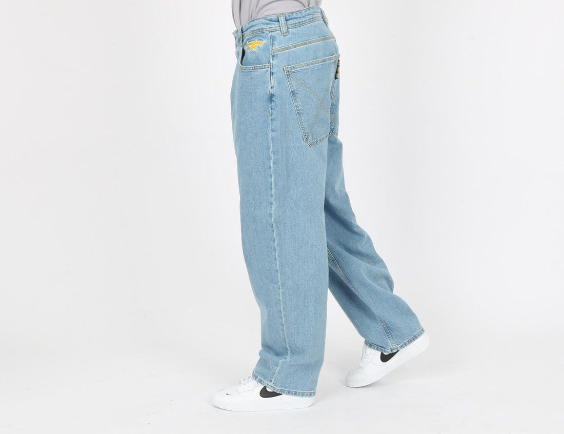 Homebo X-tra Monster Denim Baggy Pant - Moon - Blowout Skateshop