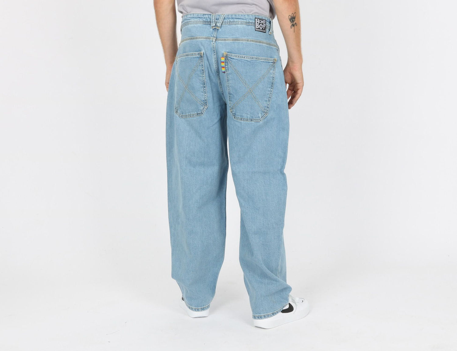 Homebo X-tra Monster Denim Baggy Pant - Moon - Blowout Skateshop