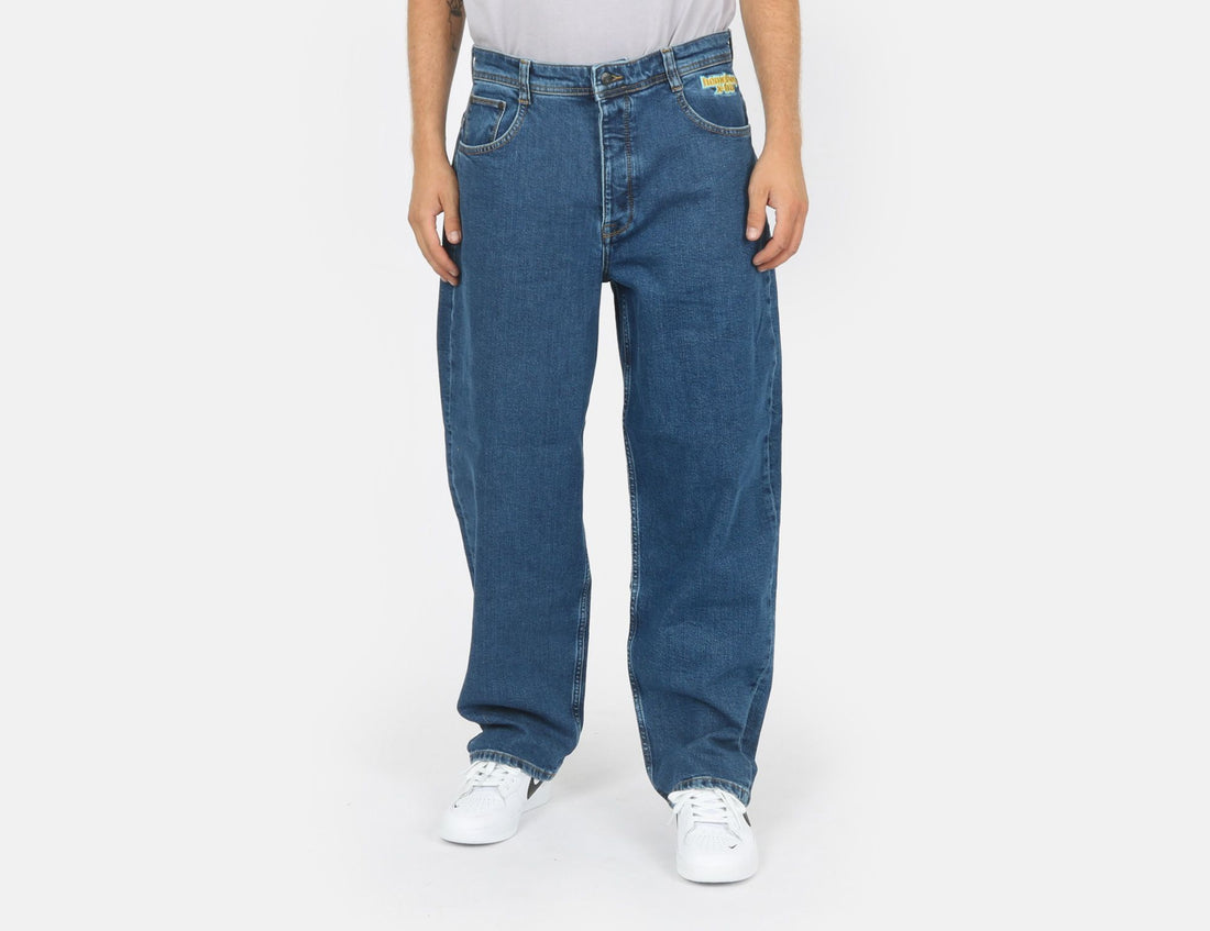 Homeboy X-tra Monster Denim Baggy Pant - Washed Blue - Blowout Skateshop