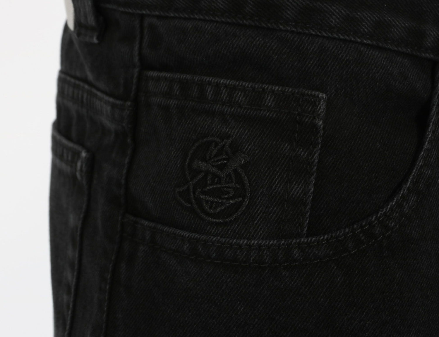 Polar Skate Co. 93! Denim Pants  - Pitch Black - Blowout Skateshop