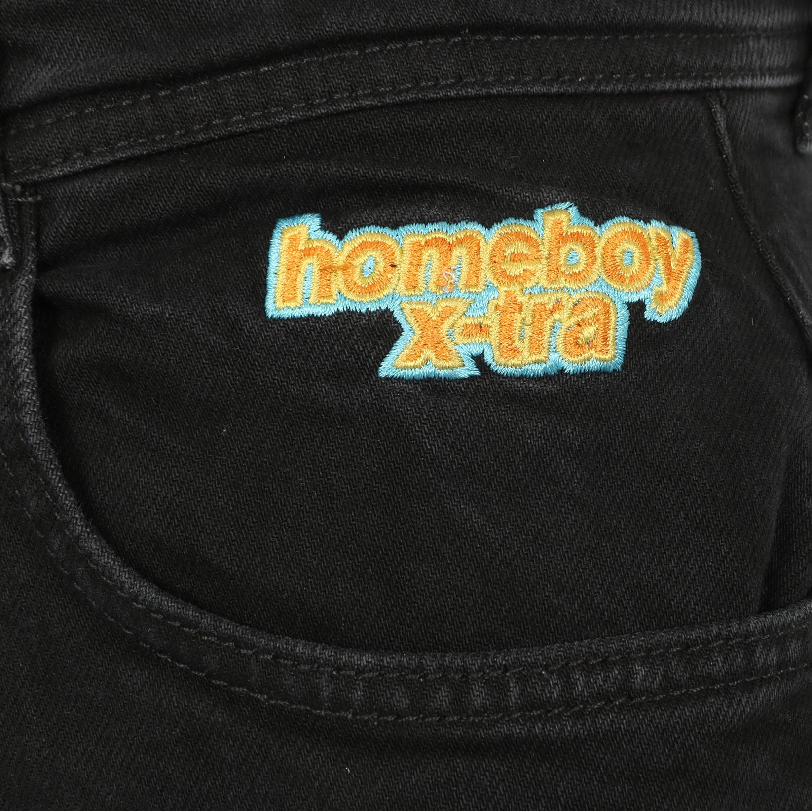 Homeboy X-tra Monster Denim Pant - Washed Black - Blowout Skateshop