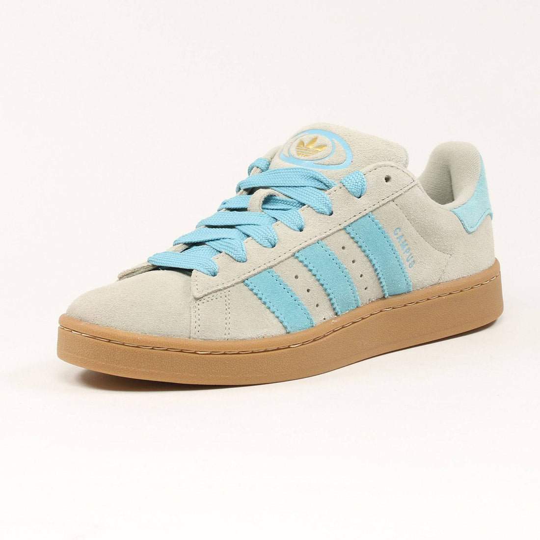 Adidas Campus 00s W - Putty Grey / Preloved Blue / Gold Metallic - Blowout Skateshop