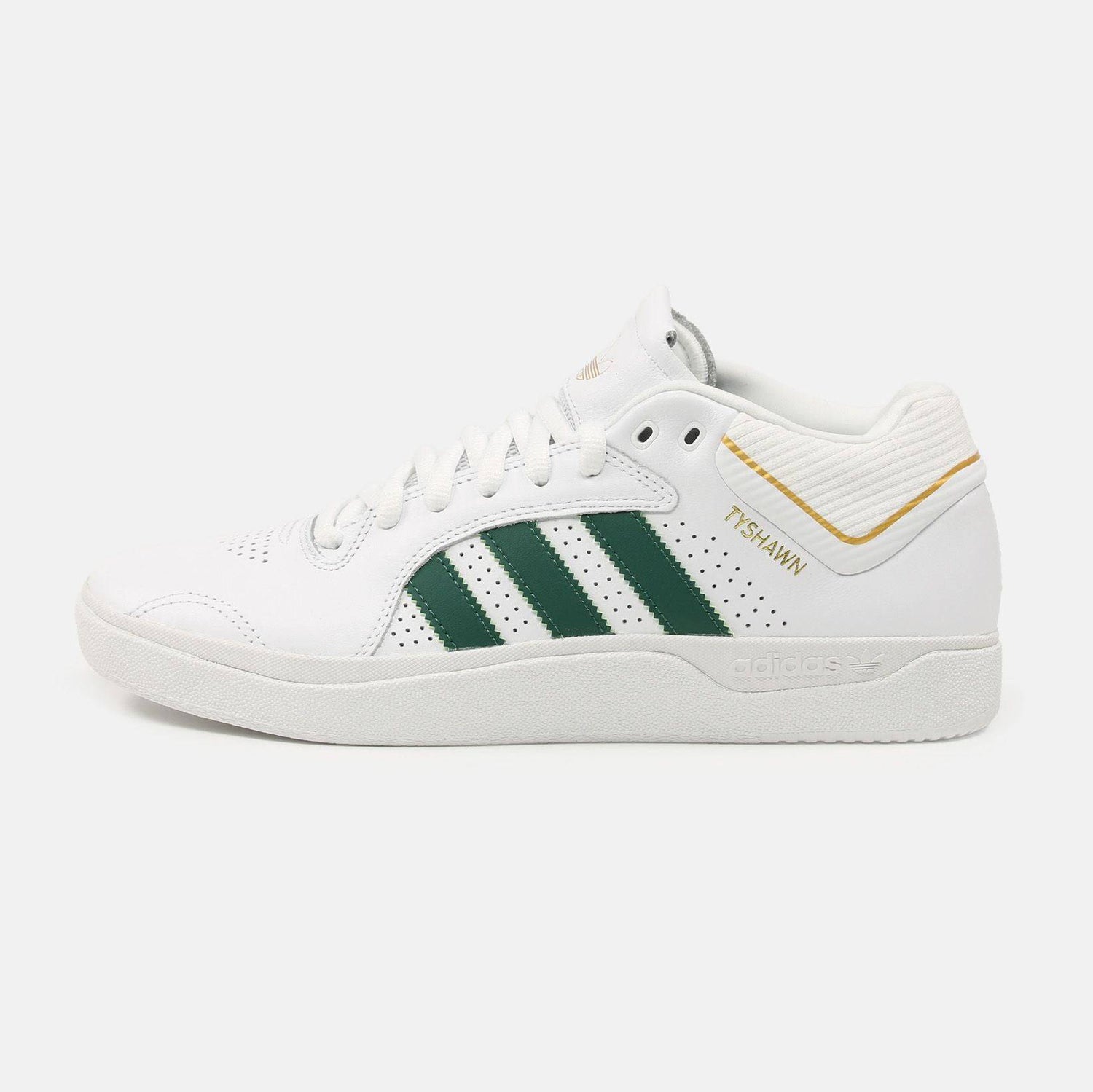 Adidas Tyshawn Mid Sneaker - White - Blowout Skateshop