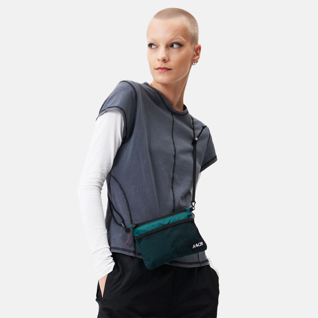 Aevor Chest Pouch - Ripstop Evergreen Grün Bild 2