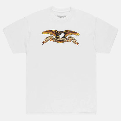 Anti Hero Eagle T-Shirt-white - Blowout Skateshop