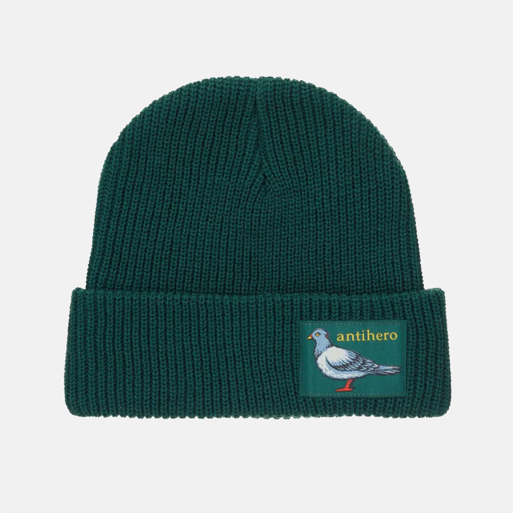 Anti Hero Lil Pigeon Label Beanie - Green / Yellow Grün Bild 1